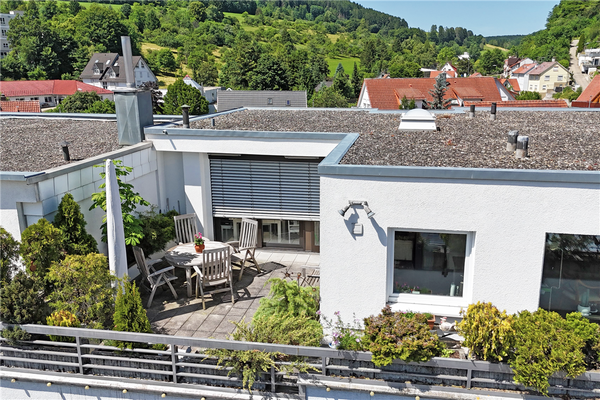 Terrasse mit Infrarotstrahler