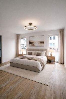 unverb. Visualisierung Schlafzimmer - WE1 - EG li.