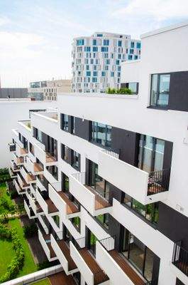 Schlafzimmerausblick zum Innenhof