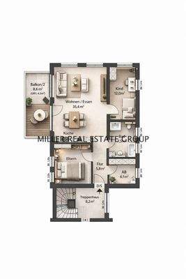 Grundriss Obergeschoss