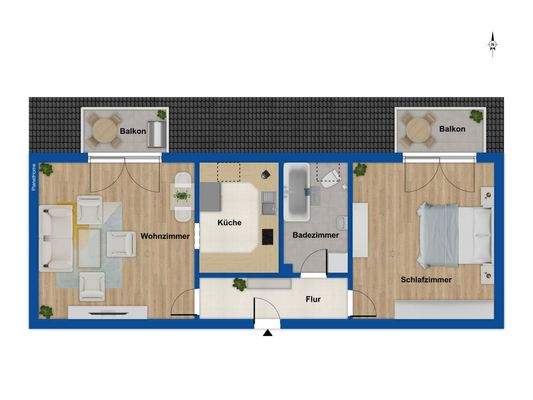 Grundriss Dachgeschoss