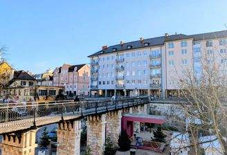 Wohngebäude von Außen