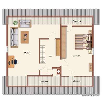Dachgeschoss - Beispiel für Au