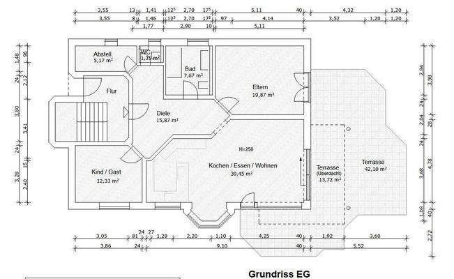 Grundriss Gartengeschoss Jakobstr. 85 c