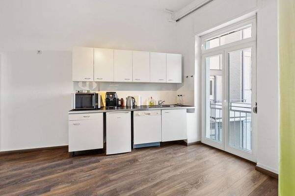 Teeküche mit Balkon