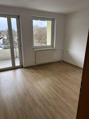 Schlafzimmer mit Balkonzugang