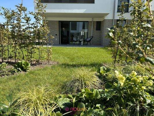 Ob im Erdgeschoss mit Terrasse und Garten..