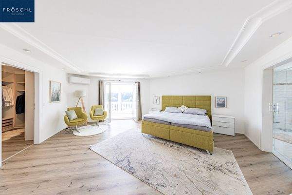 Master-Bedroom m. Schrankraum u. Seeblick