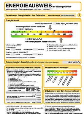 Energieausweis Seite 2 für Exposé