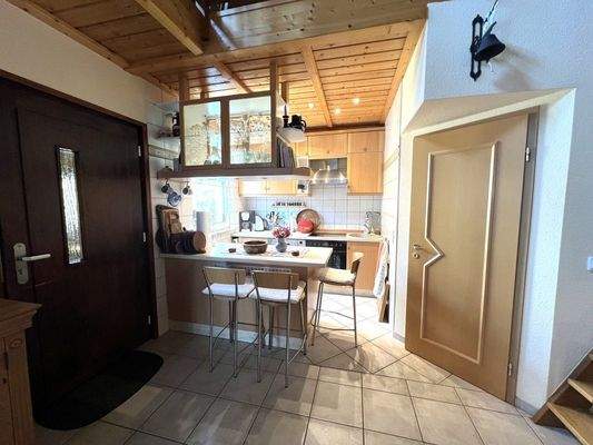 offen geschnittene Küche