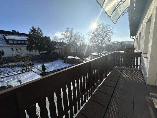 Balkon mit Gartenblick
