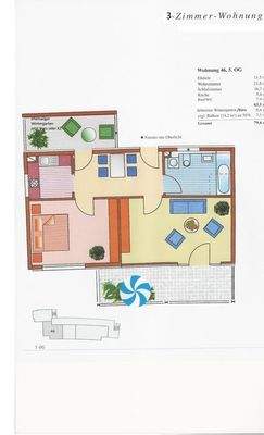 Grundriss mit Maßangaben