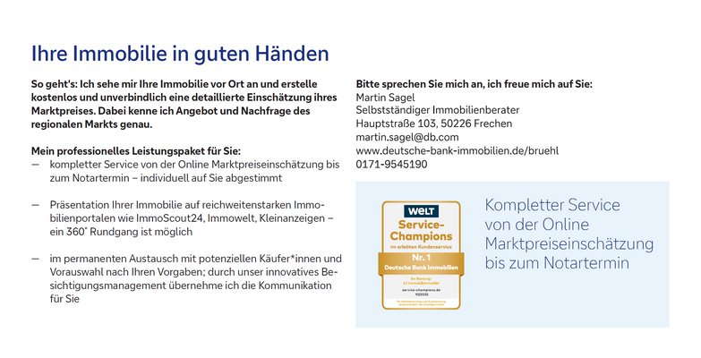 Ihre Immobilie in guten Händen