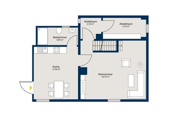 Erdgeschoss Hinterhaus