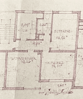 Grundriss 3 Zimmer Wohnung