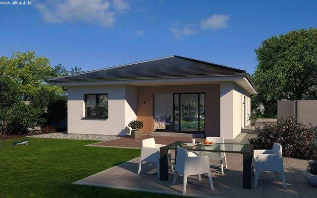 Gartenansicht Walmdach