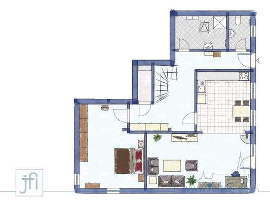 ZFH Grundriss Whg hinten Erdgeschoss