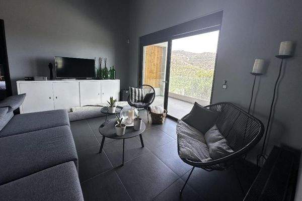 Kreta, Kolymvari: Moderne Luxusvilla mit atemberaubender Aussicht und privatem Pool zum Verkauf