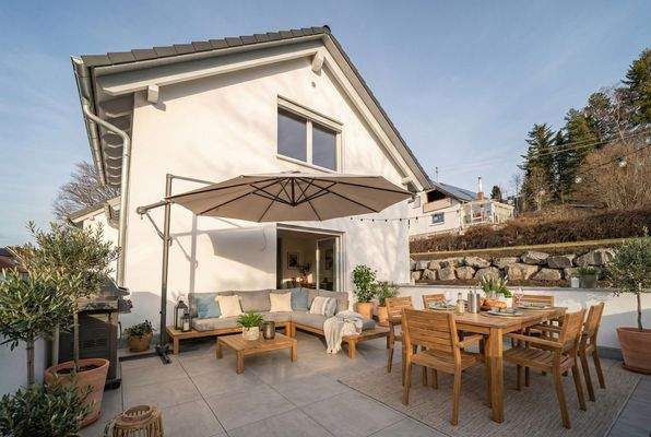 Terrasse (Erdgeschoss) - Visualisierung