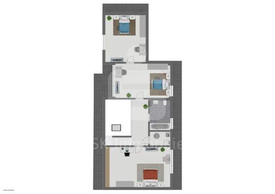 Hinteres Haus Obergeschoss 