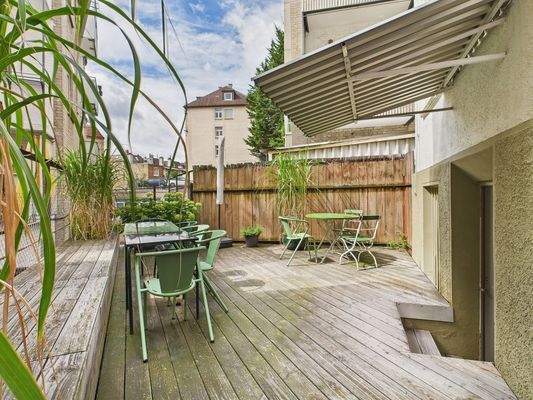 Terrassenfläche - Tiefparterre