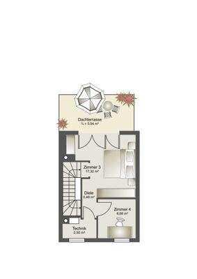 Grundriss DG - Option 2