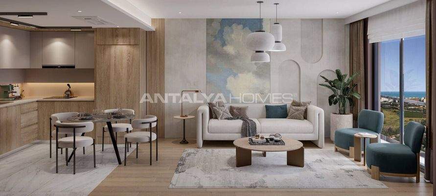 Apartments in a Complex near the Beach in Antalya Kundu