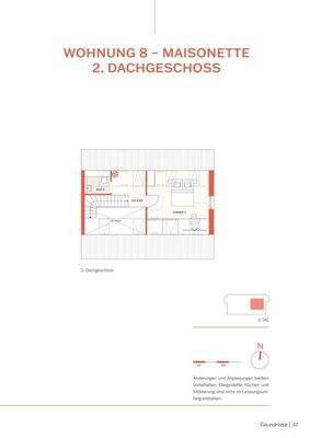 Grundriss Wohnung 8 2.DG