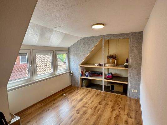 Schlafzimmer mit Dachgaube