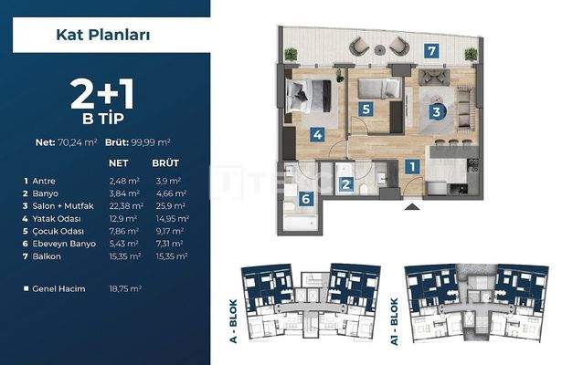 Panoramic Views Apartments in a Complex with a Pool in İzmir