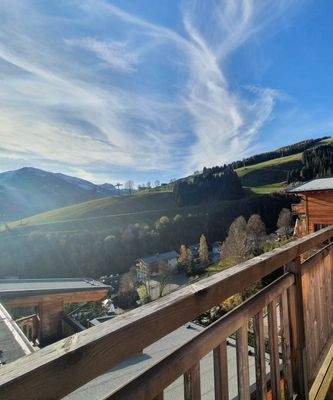 fantastischer Blick auf die Skipisten