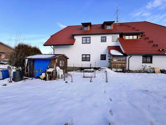 Weitläufige Bebauung