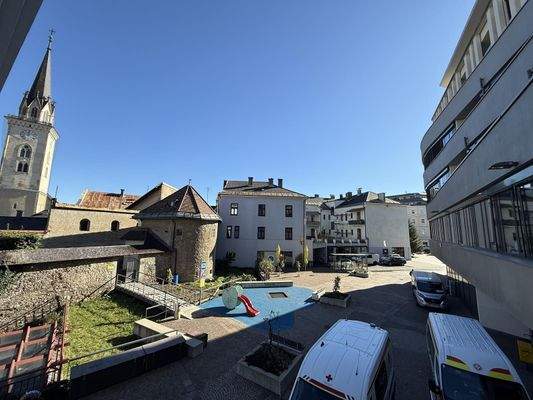 Ausblick vom Obergeschoß