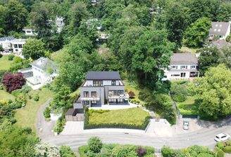 Vogelperspektive auf das Penthouse