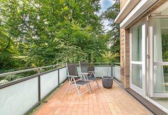 Großzügiger Balkon