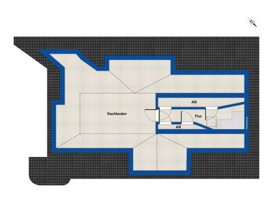 Grundriss Dachboden