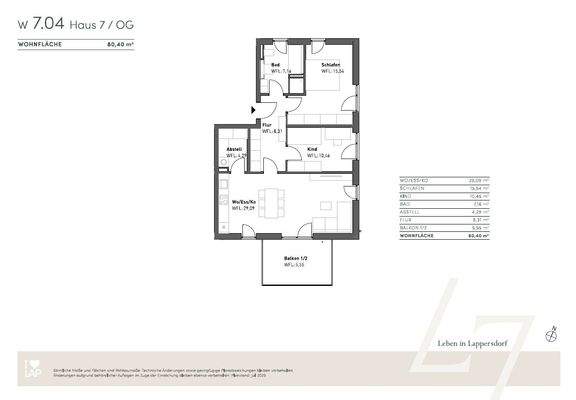 OG W 7.04  3 ZI 80,40 qm