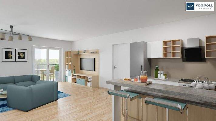 Ansicht Wohnen / Essen / Kochen