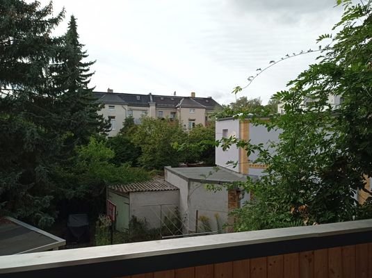 Blick vom Balkon aus