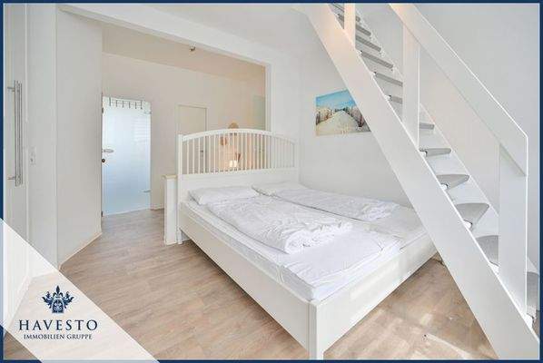 Offenes Schlafzimmer 