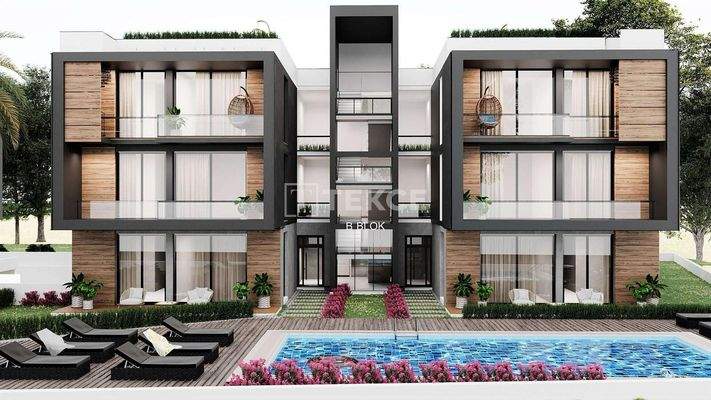 Apartments in a Complex with a Pool in North Cyprus Girne