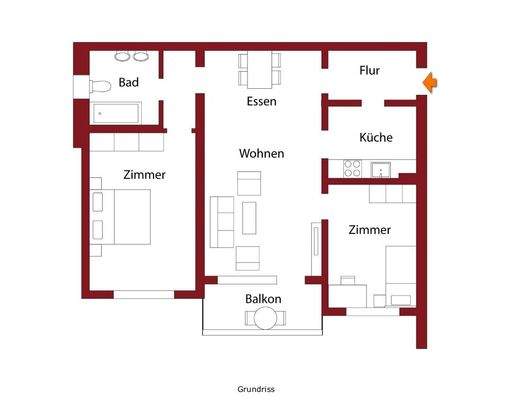 Grundriss-Skizze