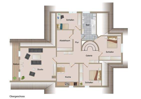 Grundriss Obergeschoss