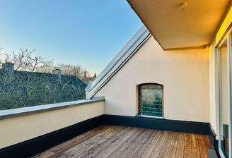 Blick auf die Dachterrasse