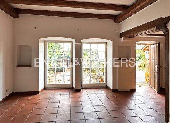 Essbereich mit Südterrasse