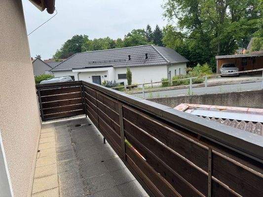 Balkon am Schlafzimmer im Obergeschoß