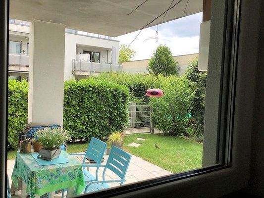 Blick aus dem Küchenfenster