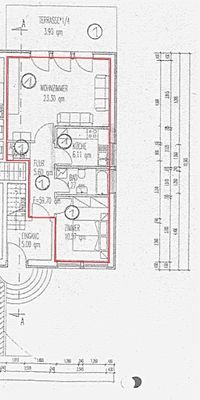 Grundriss farbig markiert