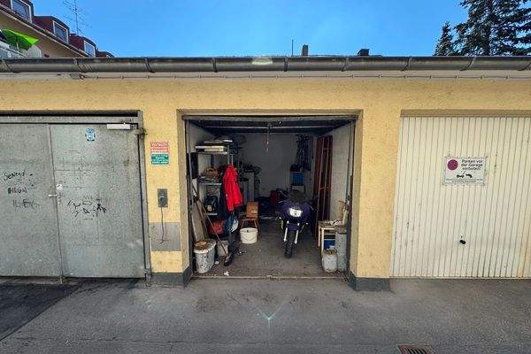 Blick in die Garage