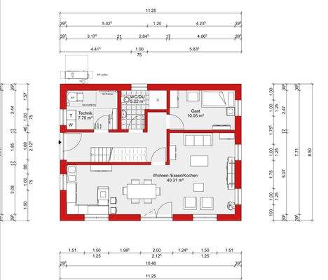 Grundriss Erdgeschoss 